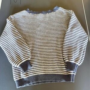 Striped Navy Blue and White Sweater